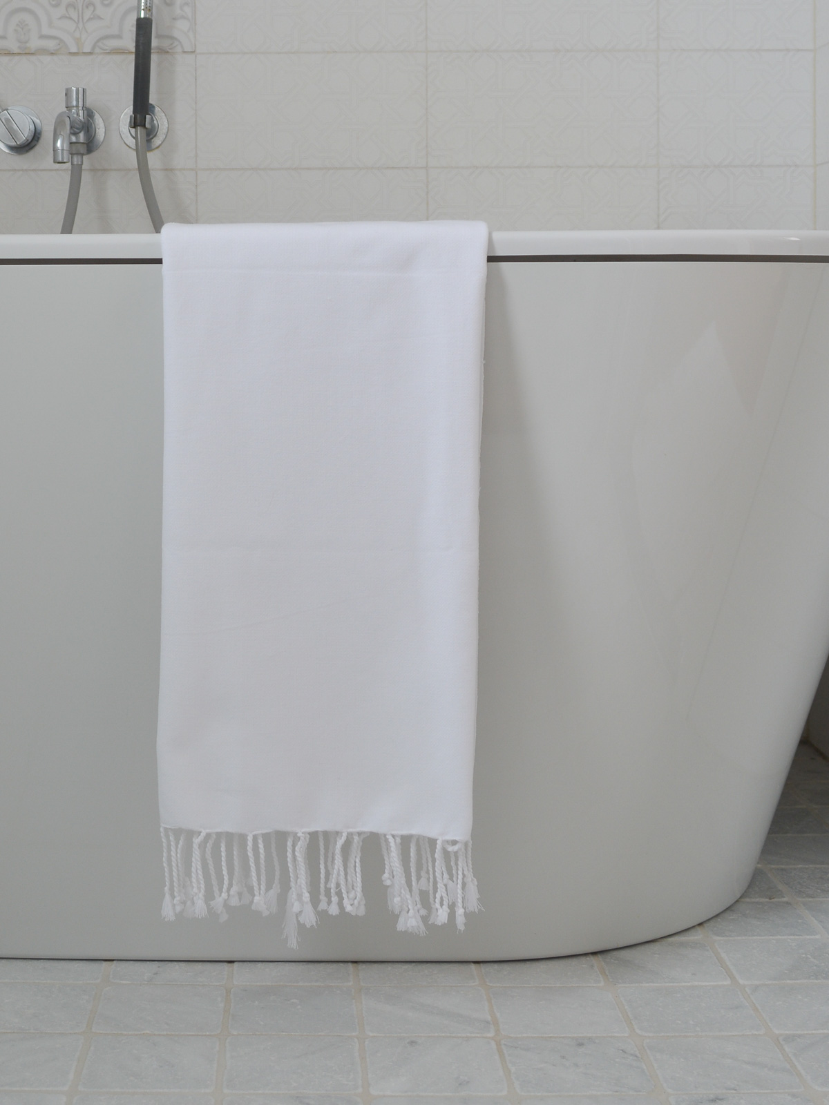 hammam towel plain white